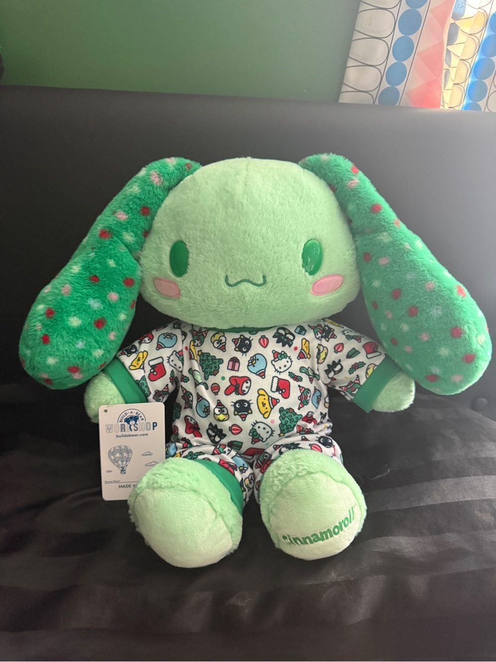 Build A Bear Sanrio Evergreen Cinnamoroll Plush Peppermint SCENTED with Sleeper